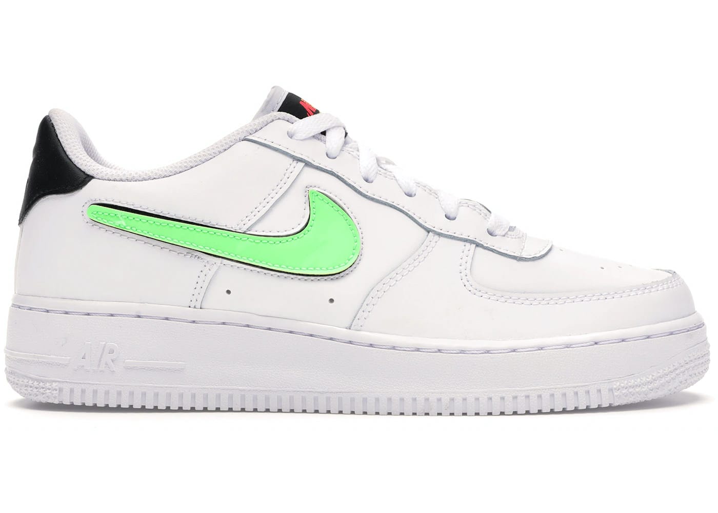 Nike air force 1 green swoosh fashion