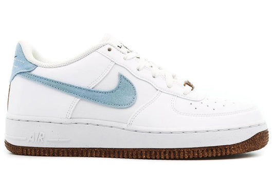 Nike Air Force 1 Low LV8 Indigo Canvas Cork White (GS)