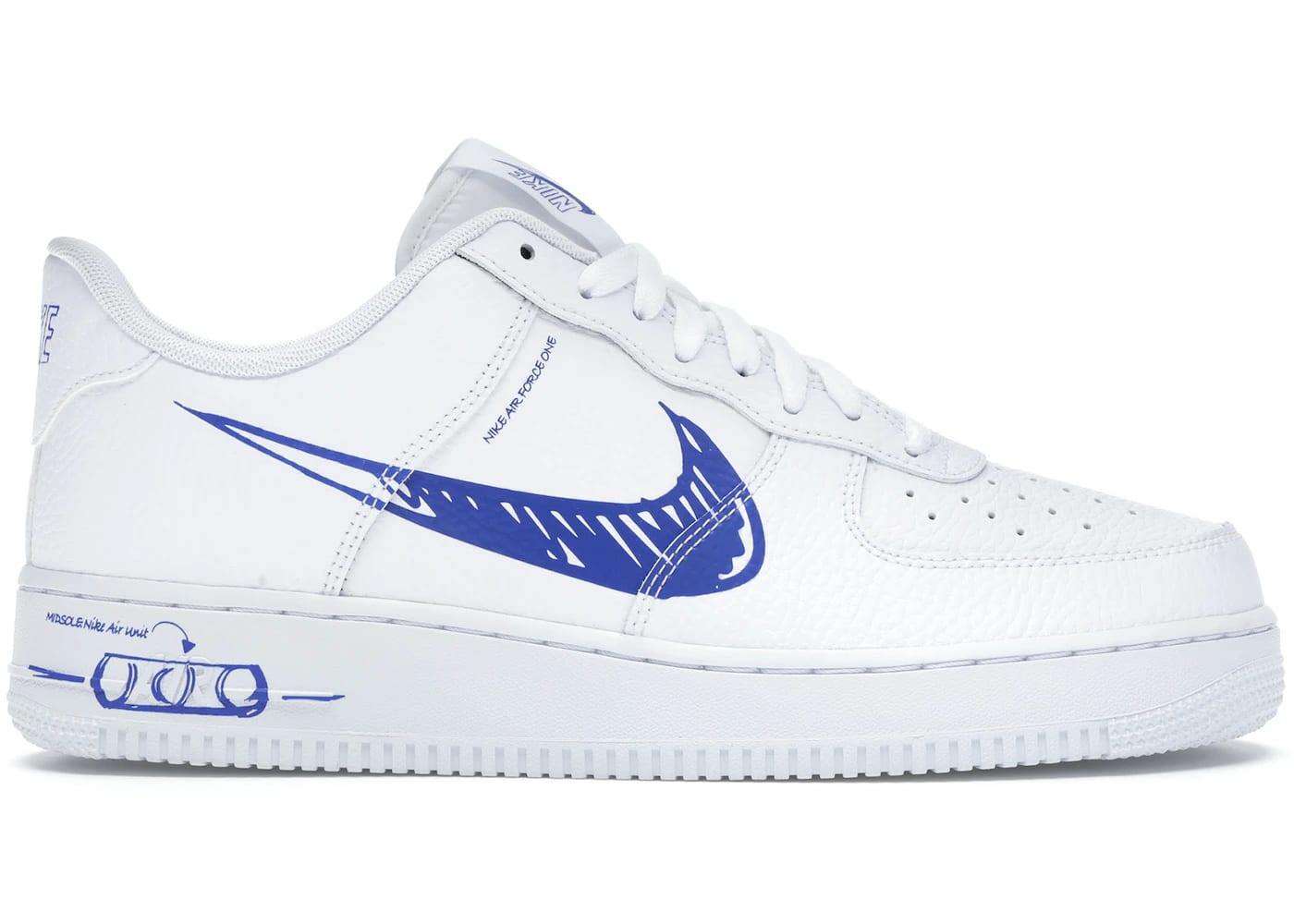 Nike Air Force 1 Low Sketch White Royal