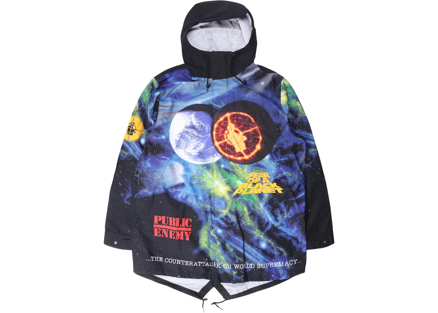 Supreme UNDERCOVER/Public Enemy Taped Seam Parka Multi