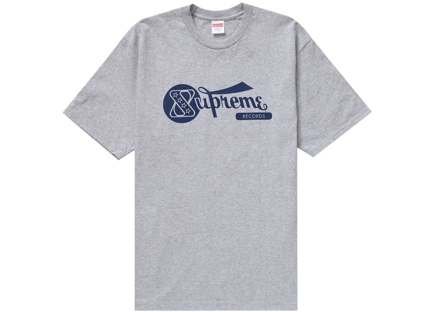 Supreme Records Tee Heather Grey