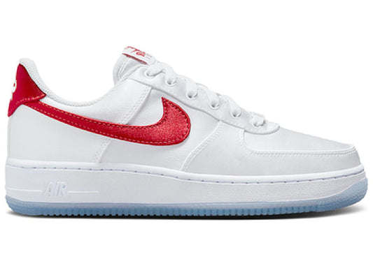 Nike Air Force 1 Low '07 Satin White Varsity Red (Women's)