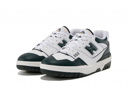 New Balance 550 White Dark Green