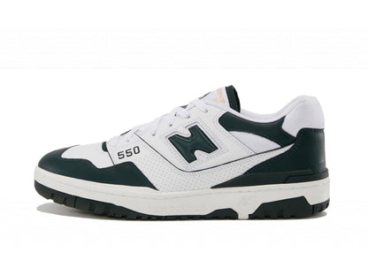 New Balance 550 White Dark Green