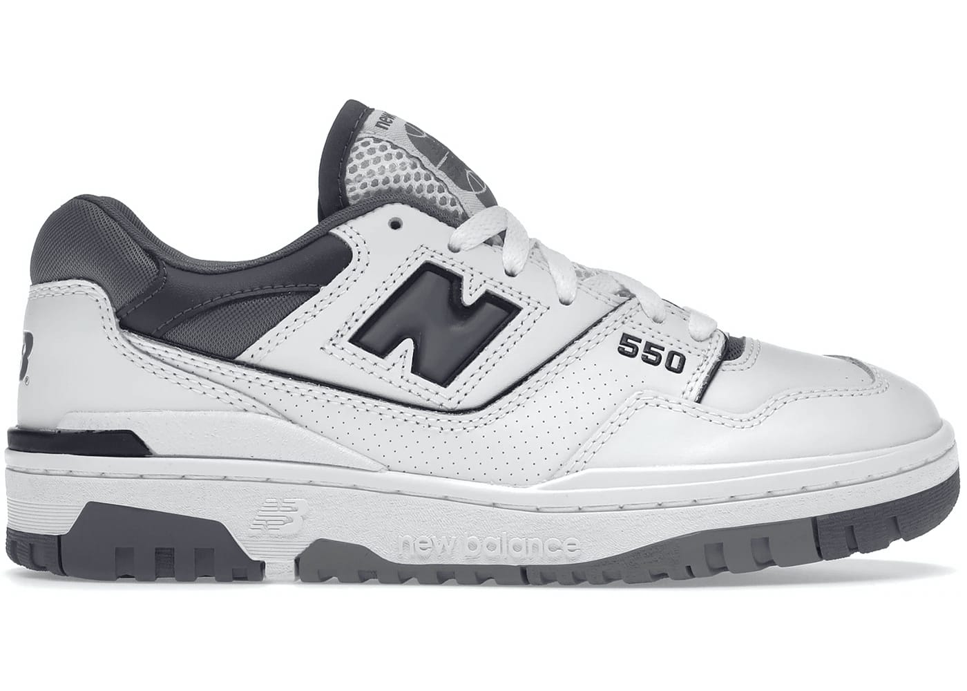 New Balance 550 White Grey Dark Grey