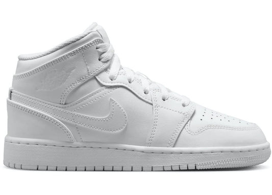 Jordan 1 Mid Triple White (2023) (GS)