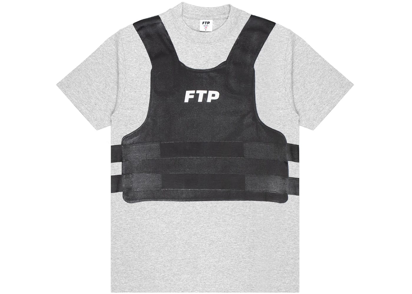 FTP Bulletproof Vest Tee Heather Grey