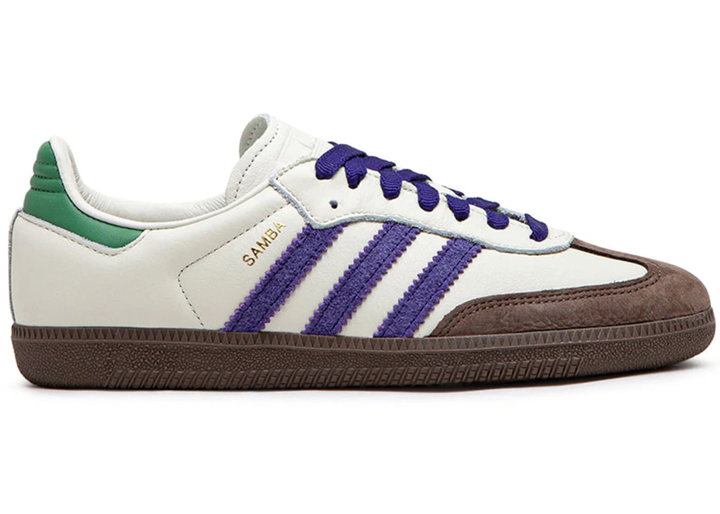 adidas Samba OG Off White Core Purple Green Brown (Women's)