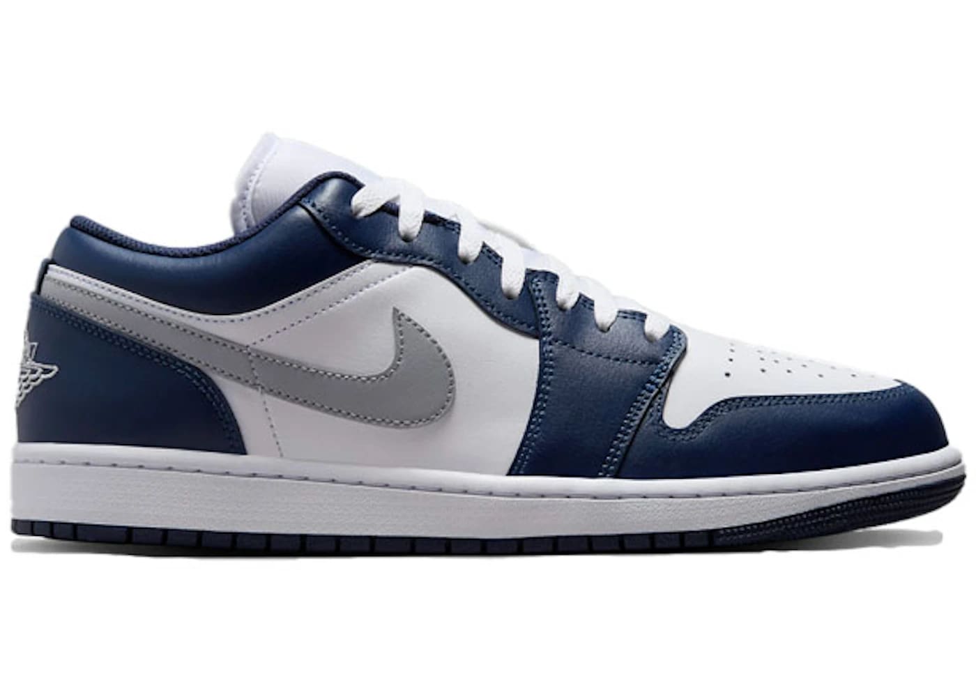 Jordan 1 Low Wolf Grey Midnight Navy