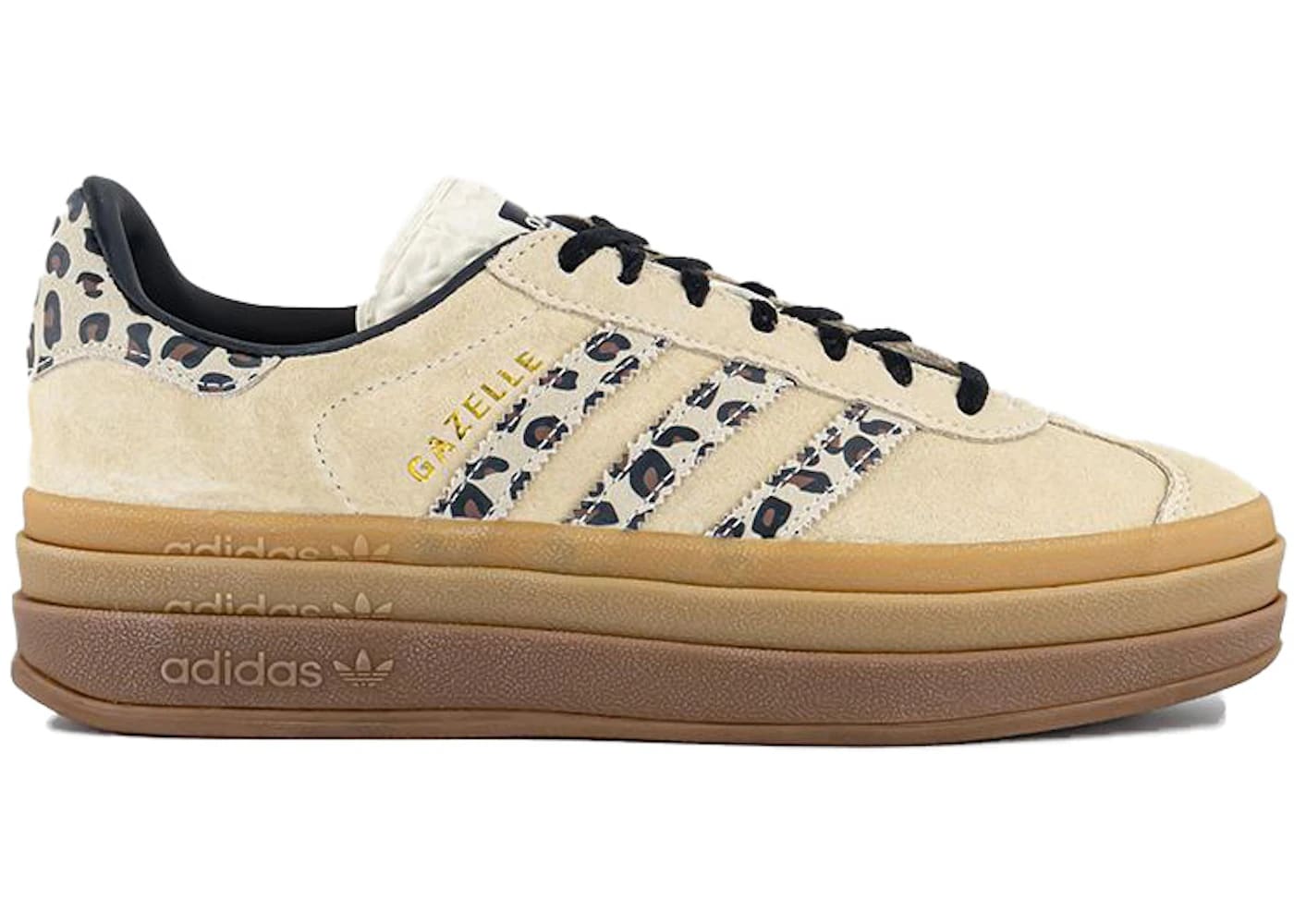 adidas Gazelle Bold Cream Black Leopard (Women's)