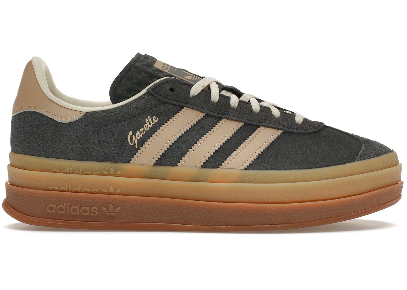 adidas Gazelle Bold Grey Magic Beige Gum (Women's)