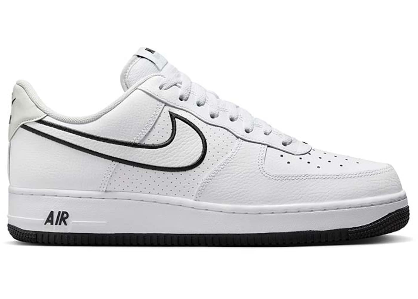 Nike Air Force 1 Low '07 Embroidered Swoosh White Black