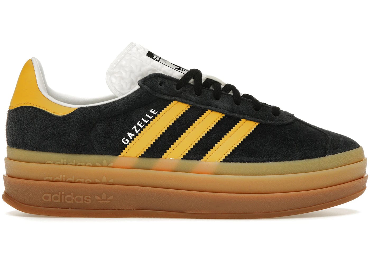 adidas Gazelle Bold Black Bold Gold (Women's)