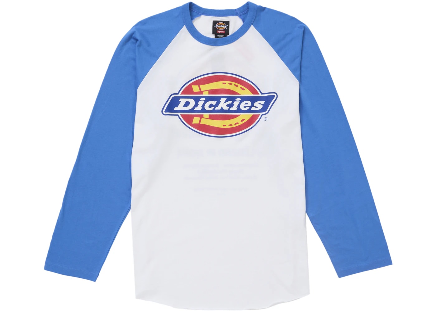 Supreme Dickies Raglan L/S Top Blue