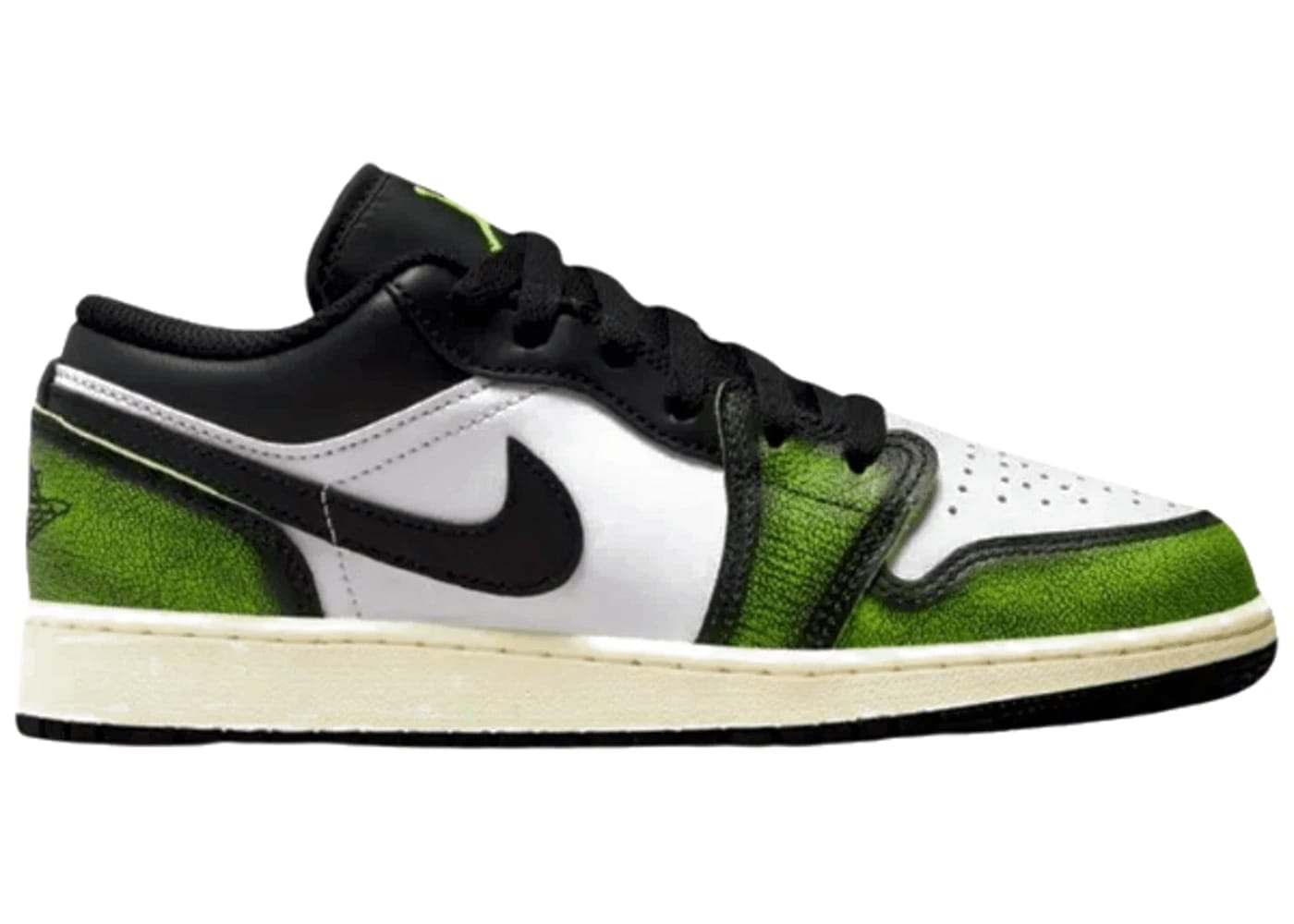 Jordan 1 Low Wear Away Electric Green (GS)