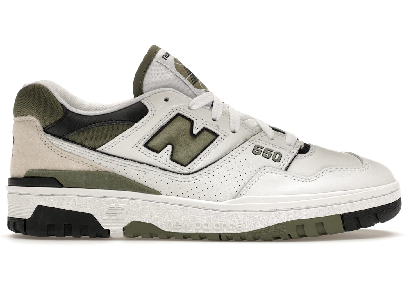 New Balance 550 White Dark Olivine