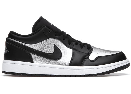 Jordan 1 Low SE Black Metallic Silver (Women's)