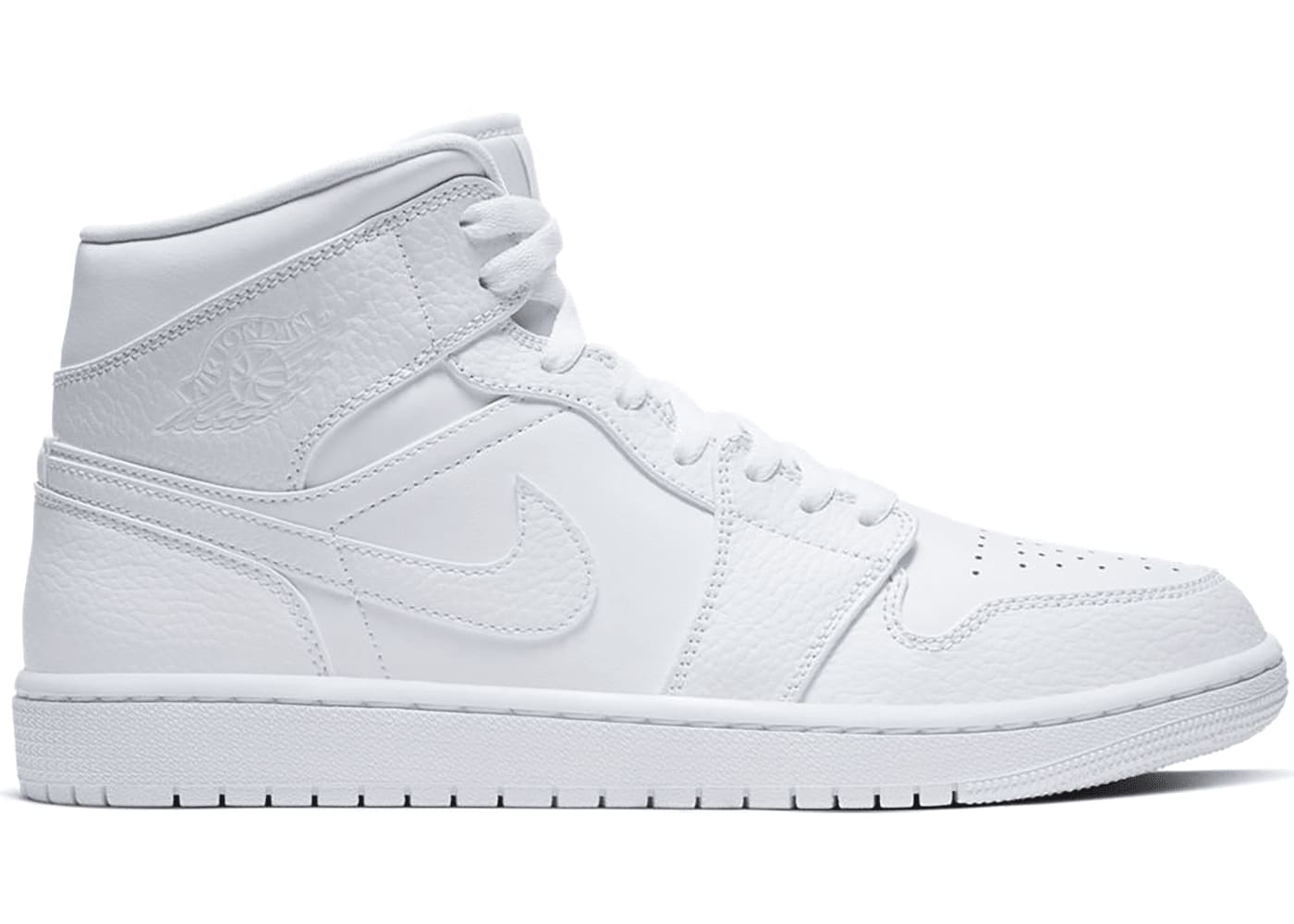 Jordan 1 Mid Triple White 2.0 (2020)