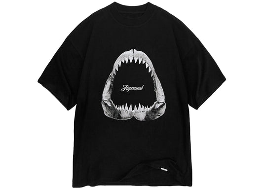 Represent Shark Jaws T-shirt Off Black