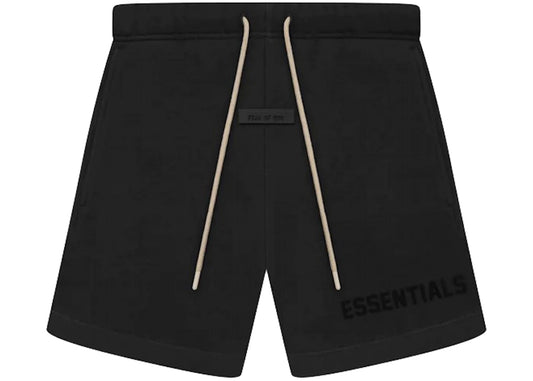 Fear of God Essentials Cream Drawstring Sweatshort Jet Black