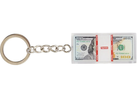 Supreme Cash Paperweight Keychain Clear