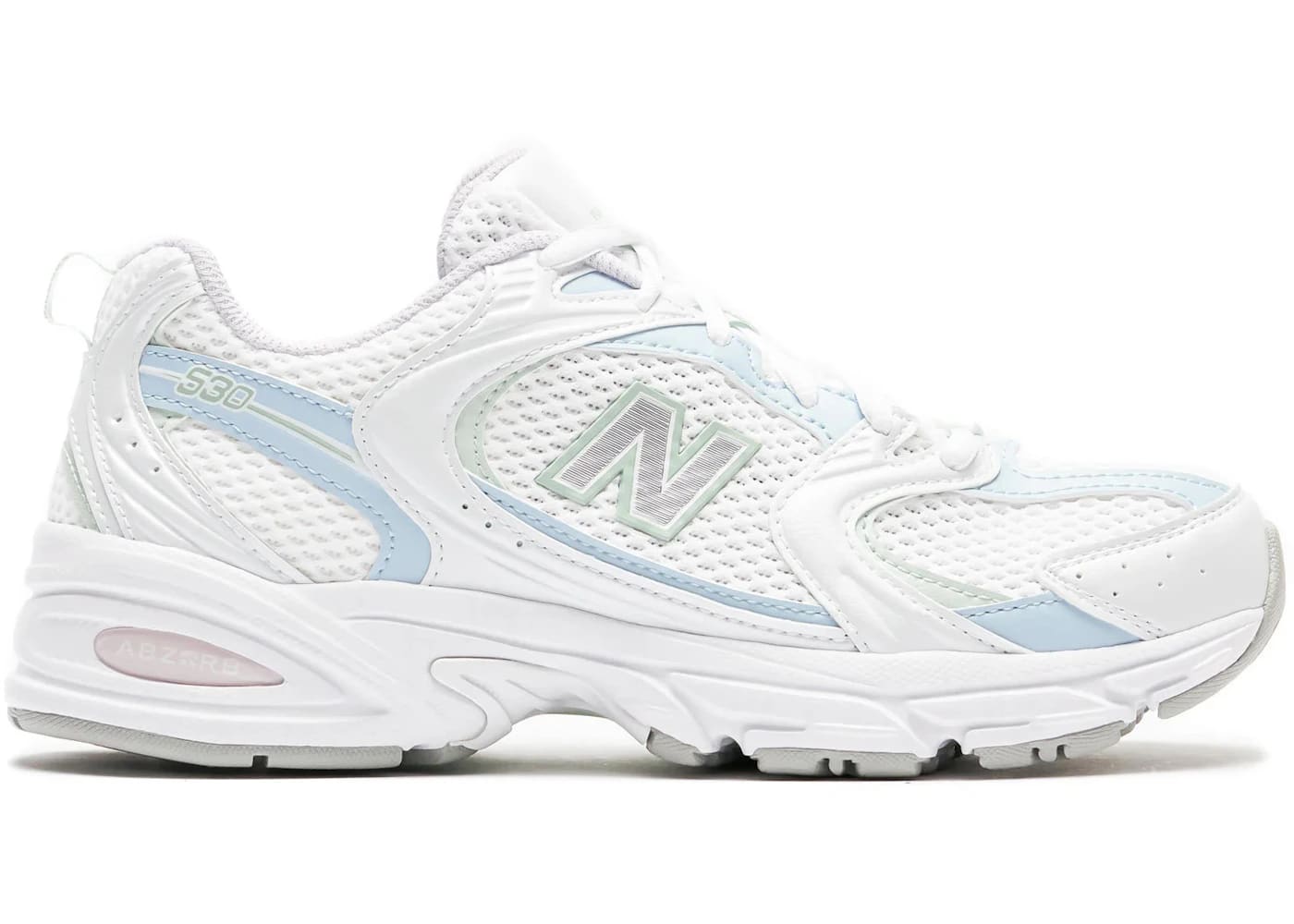 New Balance 530 White Light Chrome Blue Clay Ash