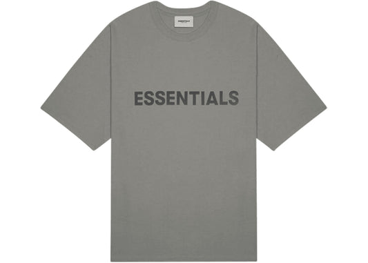 Fear of God Essentials Boxy T-Shirt Applique Logo Gray Flannel/Charcoal