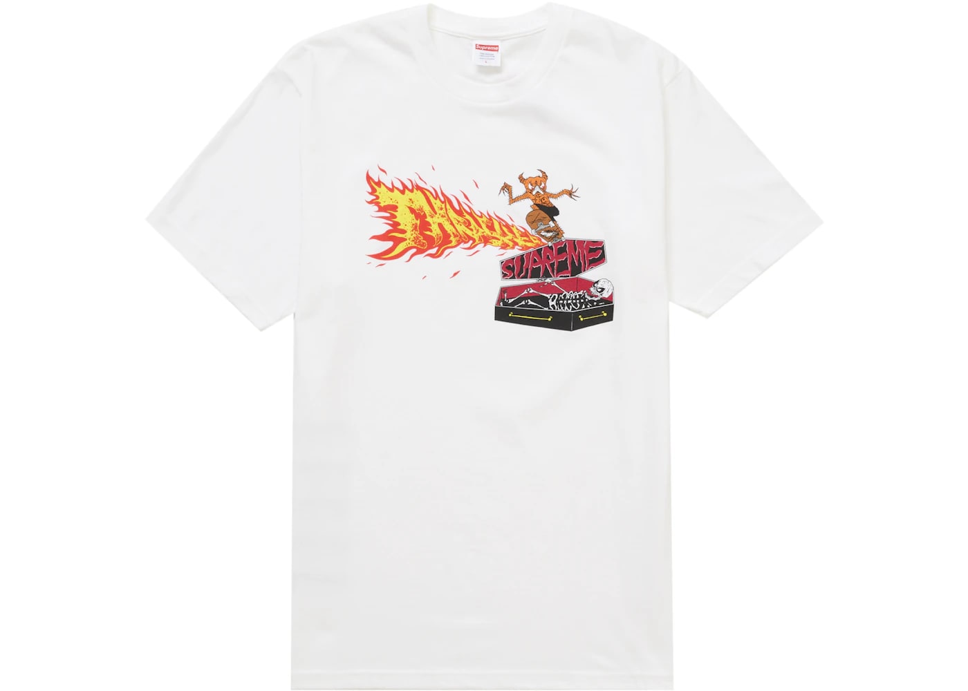 Supreme Thrasher Back Tail Tee White