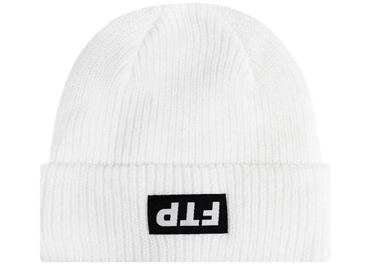 FTP Upside Down Logo Beanie White