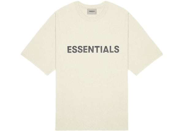 Fear of God Essentials Boxy T-Shirt Applique Logo Buttercream