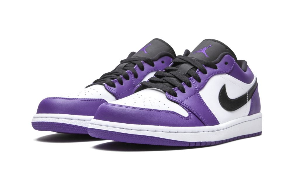 Jordan 1 Low Court Purple White