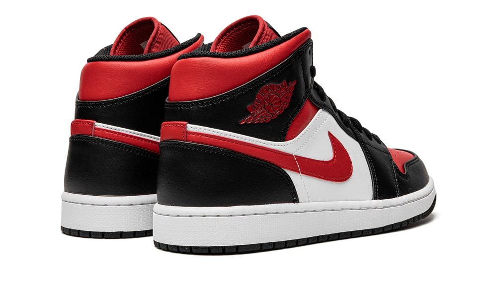 Jordan 1 Mid White Black Red (2022)