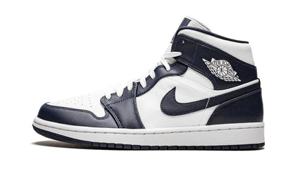 Jordan 1 Mid White Metallic Gold Obsidian