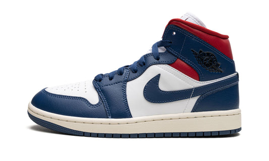 Jordan 1 Mid French Blue Gym Red (W)