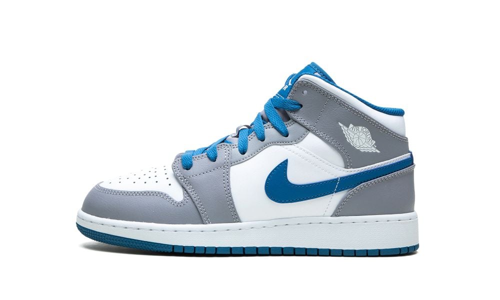 Jordan 1 Mid True Blue Cement (GS)