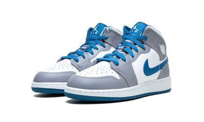 Jordan 1 Mid True Blue Cement (GS)