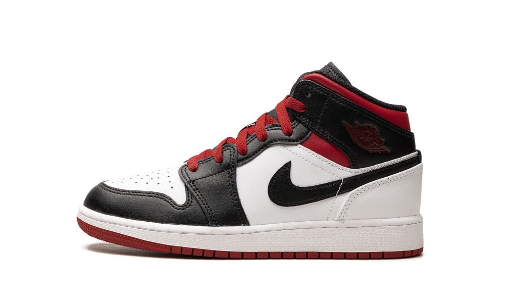 Jordan 1 Mid Gym Red Black Toe (GS)