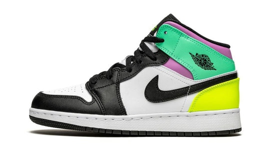 Jordan 1 Mid Pastel Black Toe (GS)