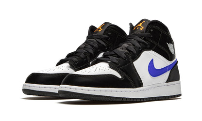 Jordan 1 Mid Black Racer Blue White (GS)