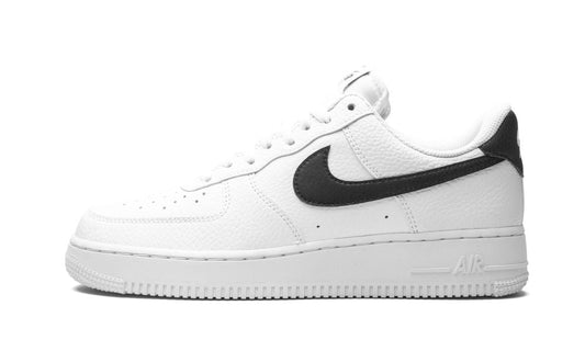 Nike Air Force 1 Low '07 White Black Pebbled Leather