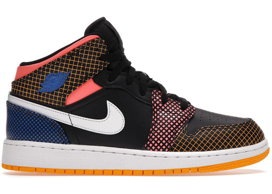 Jordan 1 Mid MMD Multi-Color Grid (GS)